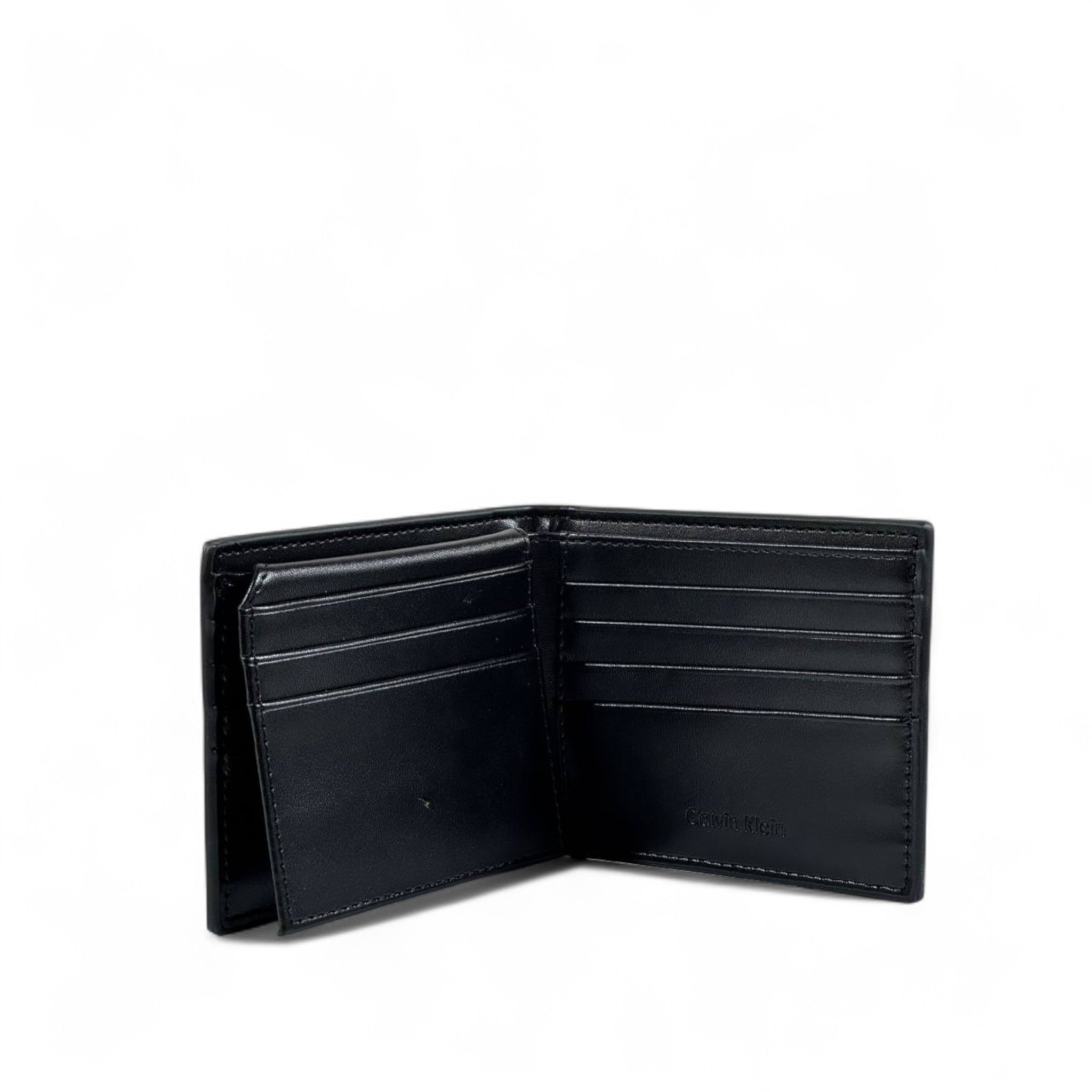 🖤 Calvin Klein Jeans Black Leather Wallet – Embossed Logo
