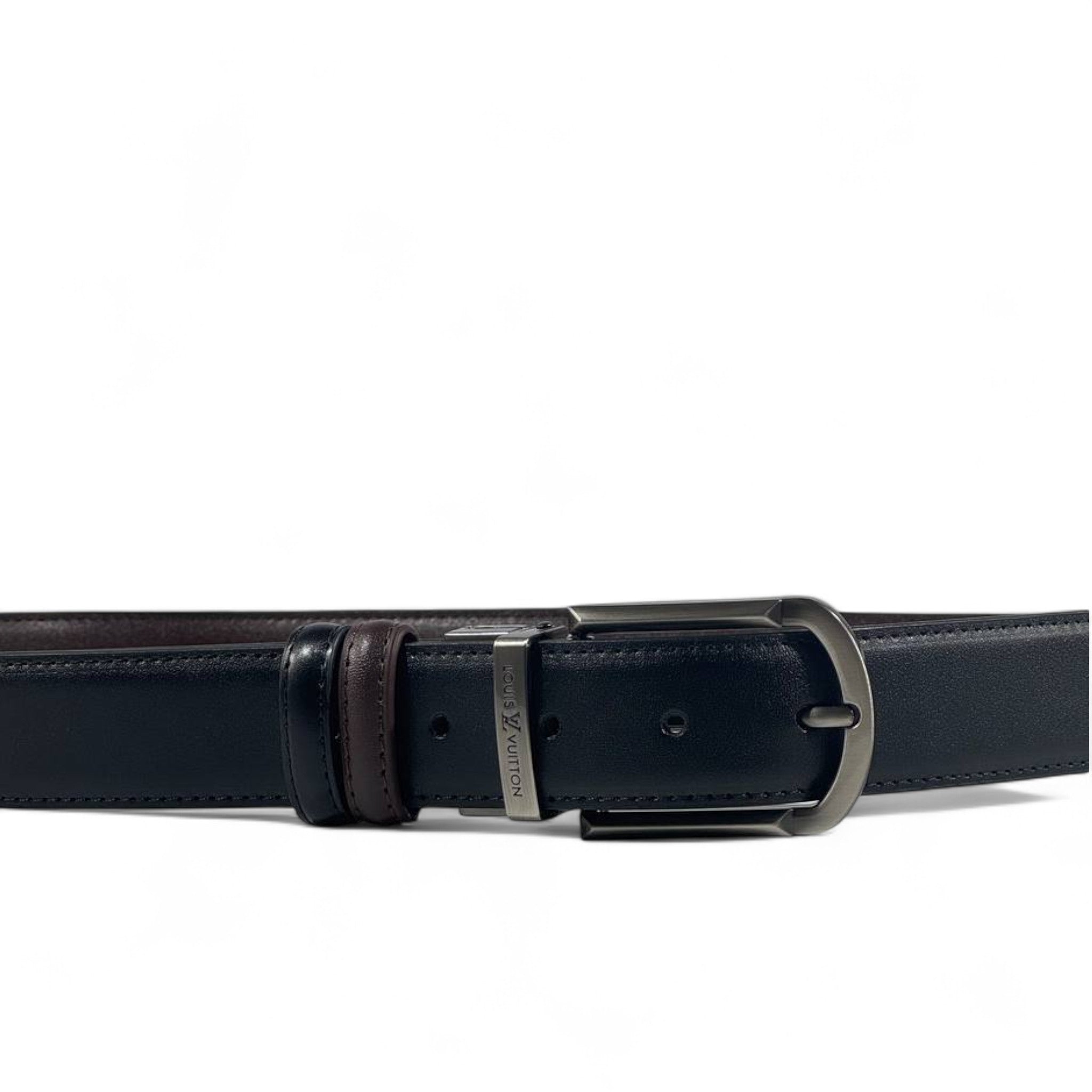 Louis Vuitton Reversible Leather Belt with LV Buckle | 115 cm