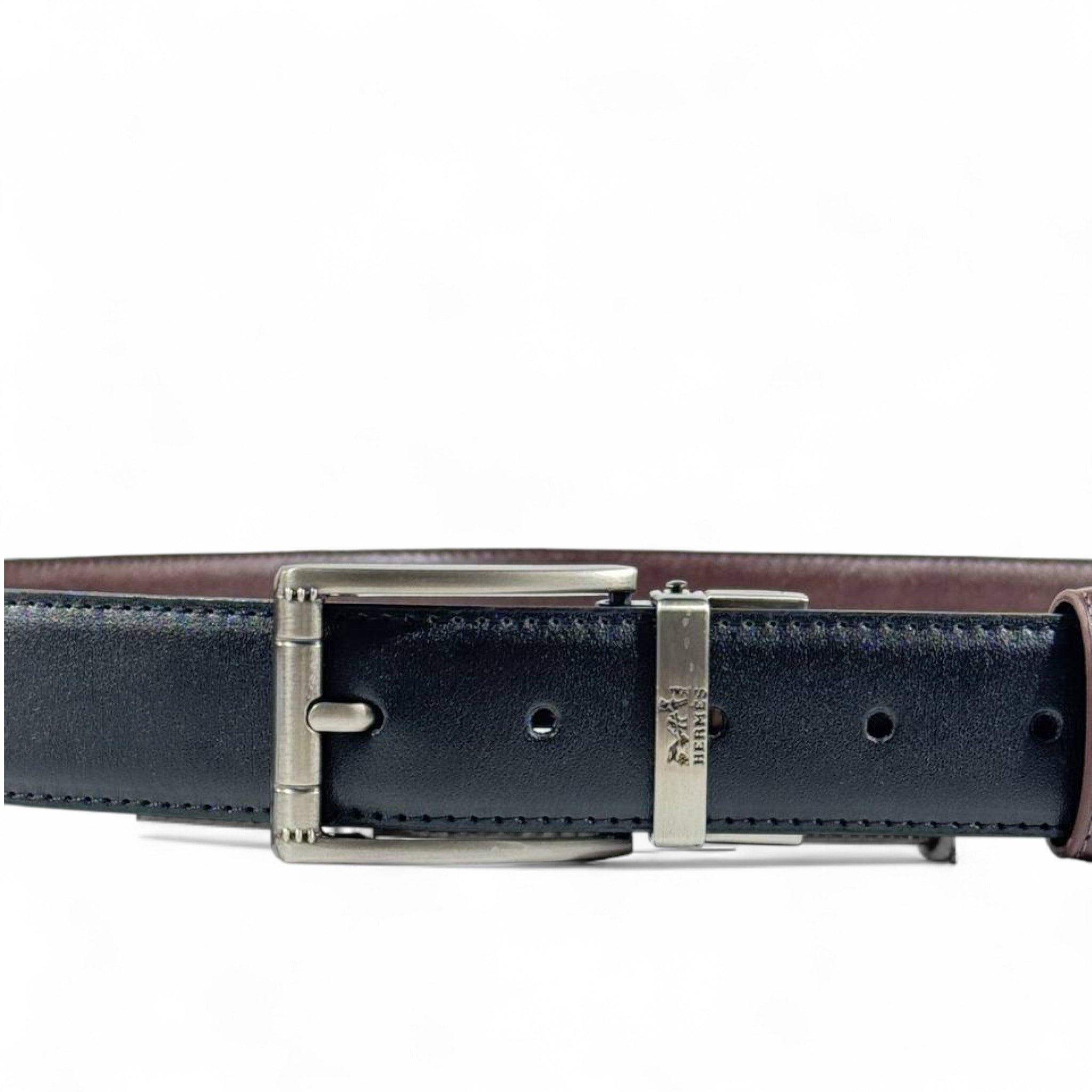 Hermès Black Leather Belt | 115 cm