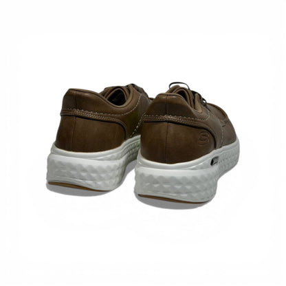 Skechers Ultra Light Leather Sneakers – Brown Casual Comfort Shoes 👞✨ | Lightweight Everyday Walking Shoes