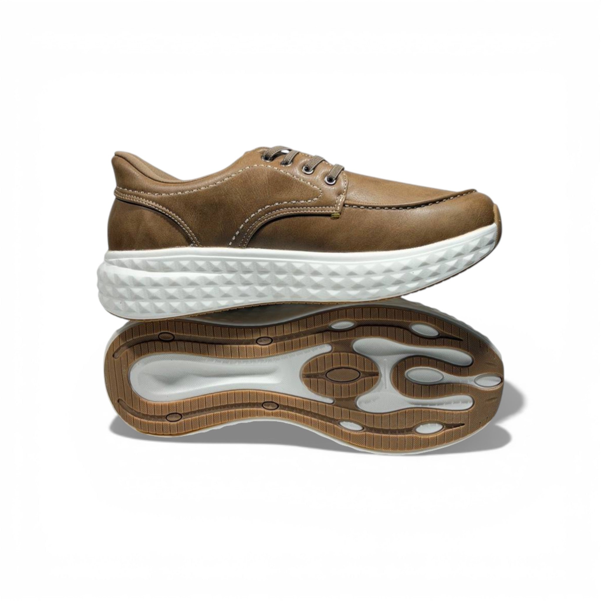 Skechers Ultra Light Leather Sneakers – Brown Casual Comfort Shoes 👞✨ | Lightweight Everyday Walking Shoes