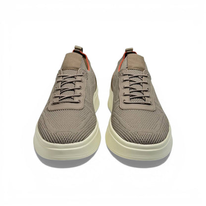 Skechers Knit Comfort Sneakers – Taupe Lightweight Walking Shoes 👟✨ | Breathable Casual Trainers