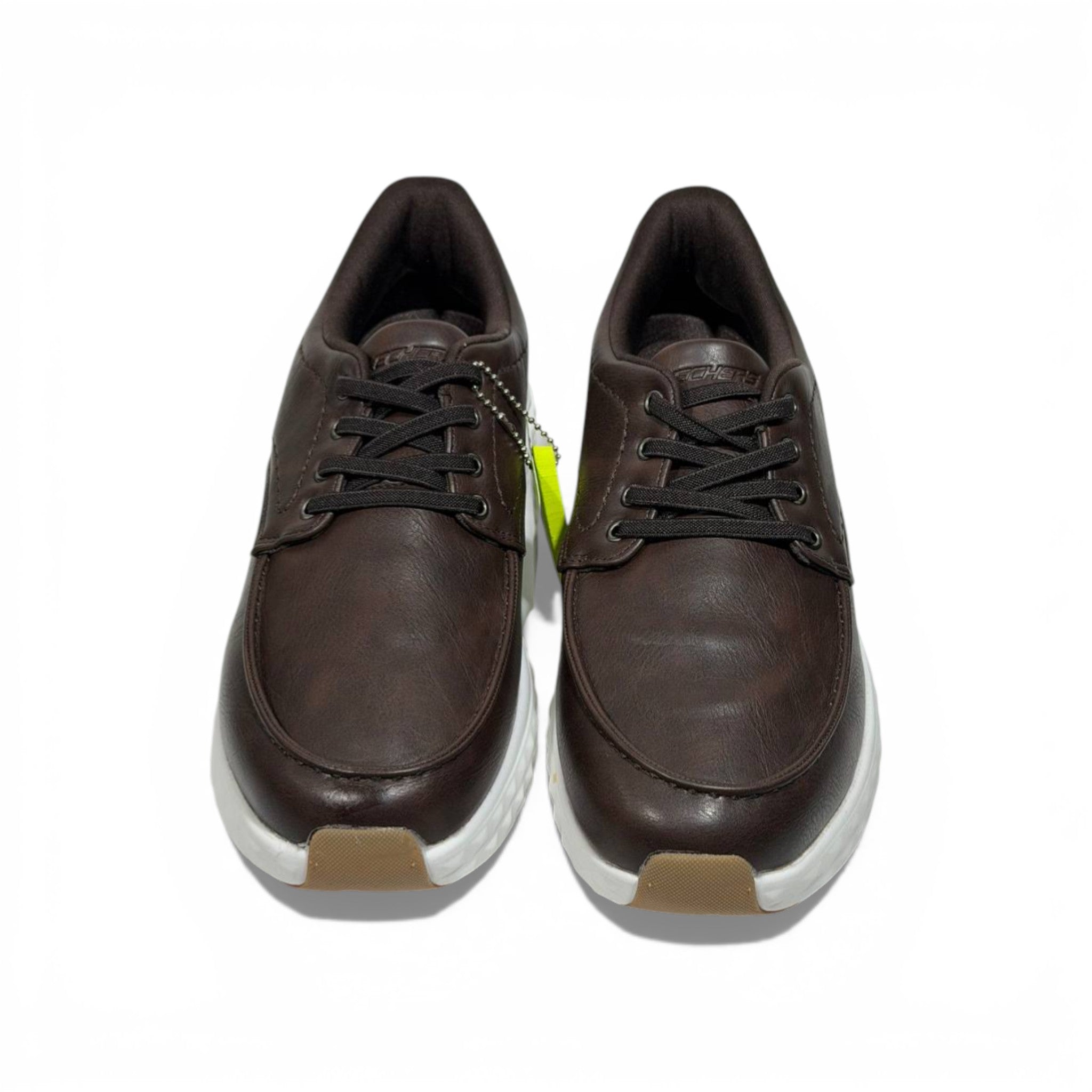 Skechers Ultra Light Leather Sneakers – Dark Brown Casual Comfort Shoes 👞✨ | Lightweight Everyday Walking Shoes