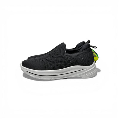 Skechers Crystal Slip-On Sneakers – Black Sparkle Comfort Shoes ✨🖤 | Lightweight Breathable Walking Trainers