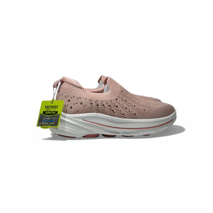Skechers Crystal Slip-On Sneakers – Blush Pink Sparkle Comfort Shoes ✨👟 | Lightweight Breathable Walking Trainers