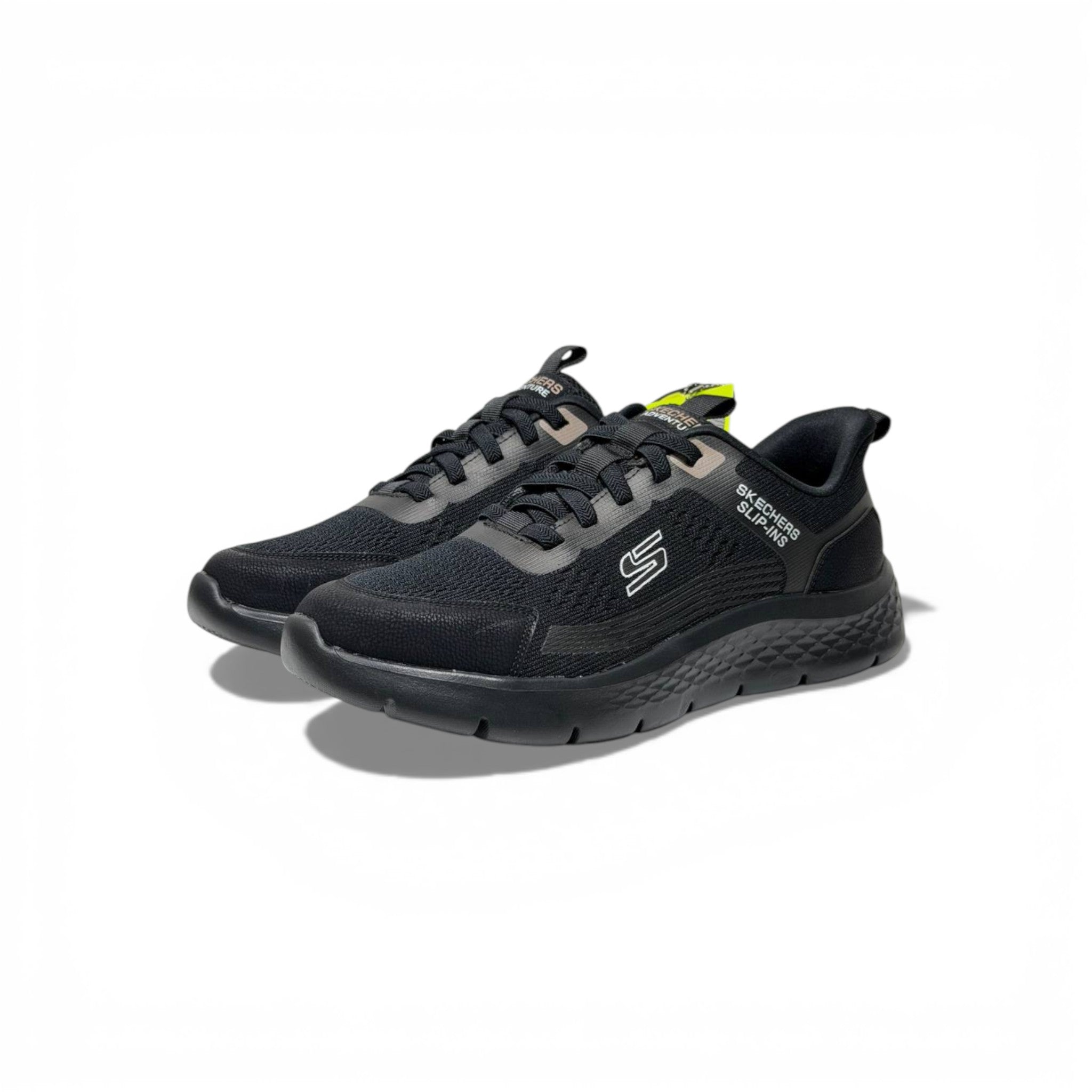Skechers Slip-Ins Performance Sneakers – Black Lightweight Comfort Trainers 👟🖤 | Breathable Everyday Walking Shoes