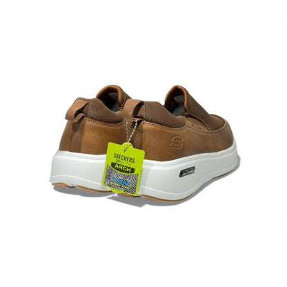 Skechers UltraLight Slip-On Sneakers – Brown Casual Comfort Shoes 👟✨ | Lightweight Everyday Walking Trainers