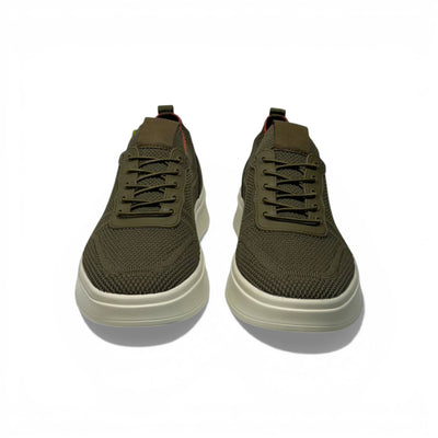 Skechers Mesh Lace-Up Sneakers – Olive Green Comfort Trainers 👟🌿 | Lightweight Breathable Casual Walking Shoes