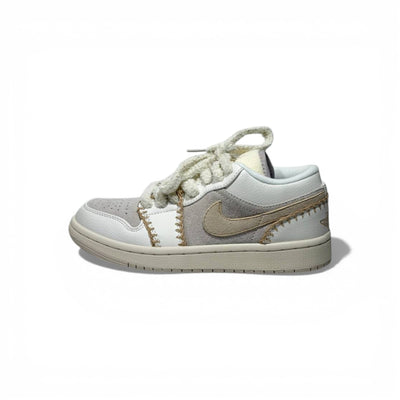 Nike Air Jordan Low Vintage Stitch Sneakers – Cream & Beige Retro Trainers 👟✨ | Premium Street Style Shoes