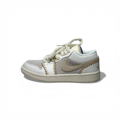 Nike Air Jordan Low Vintage Stitch Sneakers – Cream & Beige Retro Trainers 👟✨ | Premium Street Style Shoes