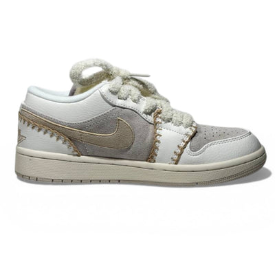 Nike Air Jordan Low Vintage Stitch Sneakers – Cream & Beige Retro Trainers 👟✨ | Premium Street Style Shoes