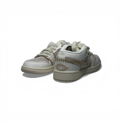 Nike Air Jordan Low Vintage Stitch Sneakers – Cream & Beige Retro Trainers 👟✨ | Premium Street Style Shoes