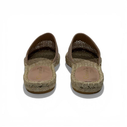 Christian pink Mesh Espadrille Slides – Beige Luxury Summer Mules 🌾✨ | Dior Designer Casual Sandals