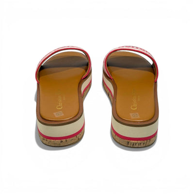 Christian Dior Paris Platform Slides – hot pink Logo Designer Sandals ❤️✨ | Luxury Summer Comfort Slides