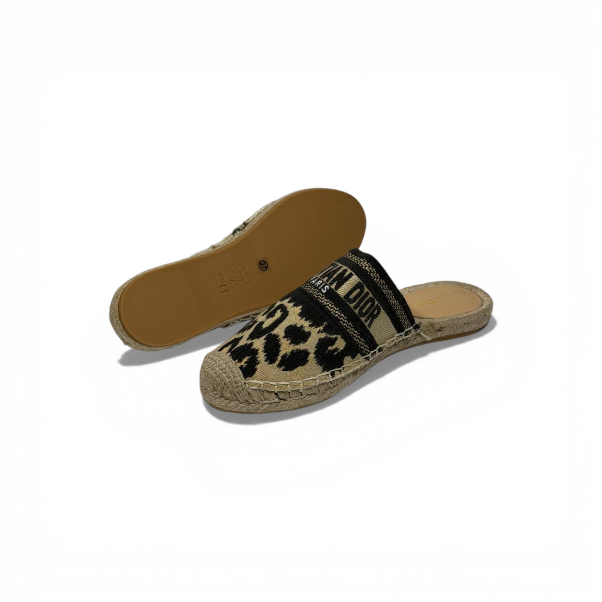 Christian Dior Leopard Espadrille Slides – Animal Print Designer Mules 🐆✨ | Dior Paris Luxury Summer Sandals