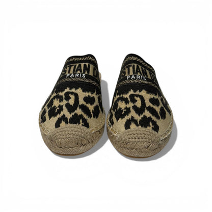 Christian Dior Leopard Espadrille Slides – Animal Print Designer Mules 🐆✨ | Dior Paris Luxury Summer Sandals