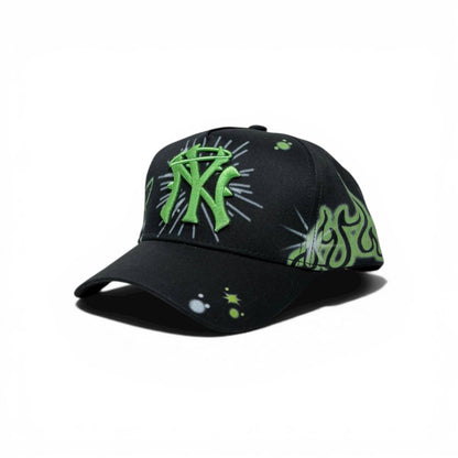 🧢 Neon Flame NY Streetwear Cap – Bold Urban Style Edition 🔥