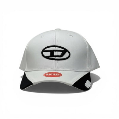 🧢 Diesel White Contrast Cap – Clean Luxury Street Edition ⚡🤍