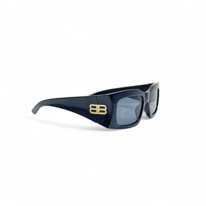 Balenciaga BB Logo Sunglasses – Glossy Black Power 🖤🕶️