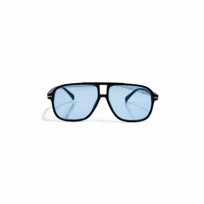 D&G Aviator-Style Sunglasses – Sleek Black Frame with Sky Blue Tint 🛩️💙