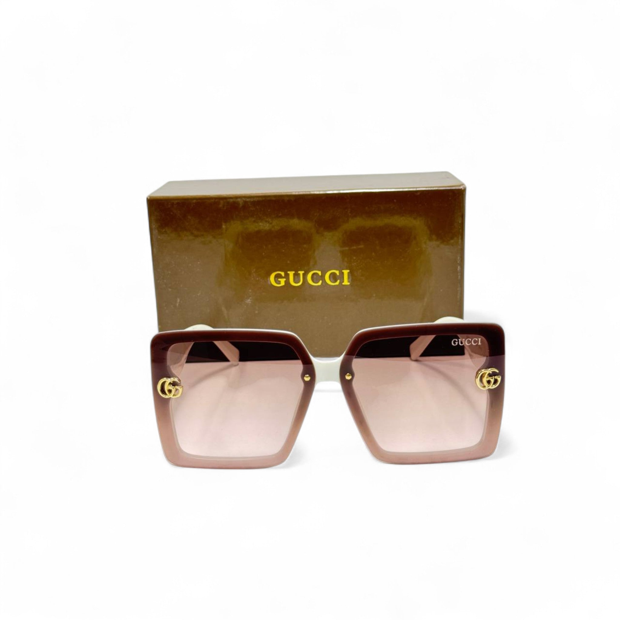 Gucci x The North Face Square Sunglasses – Cream & Rose Gradient Fusion 🤍🌄