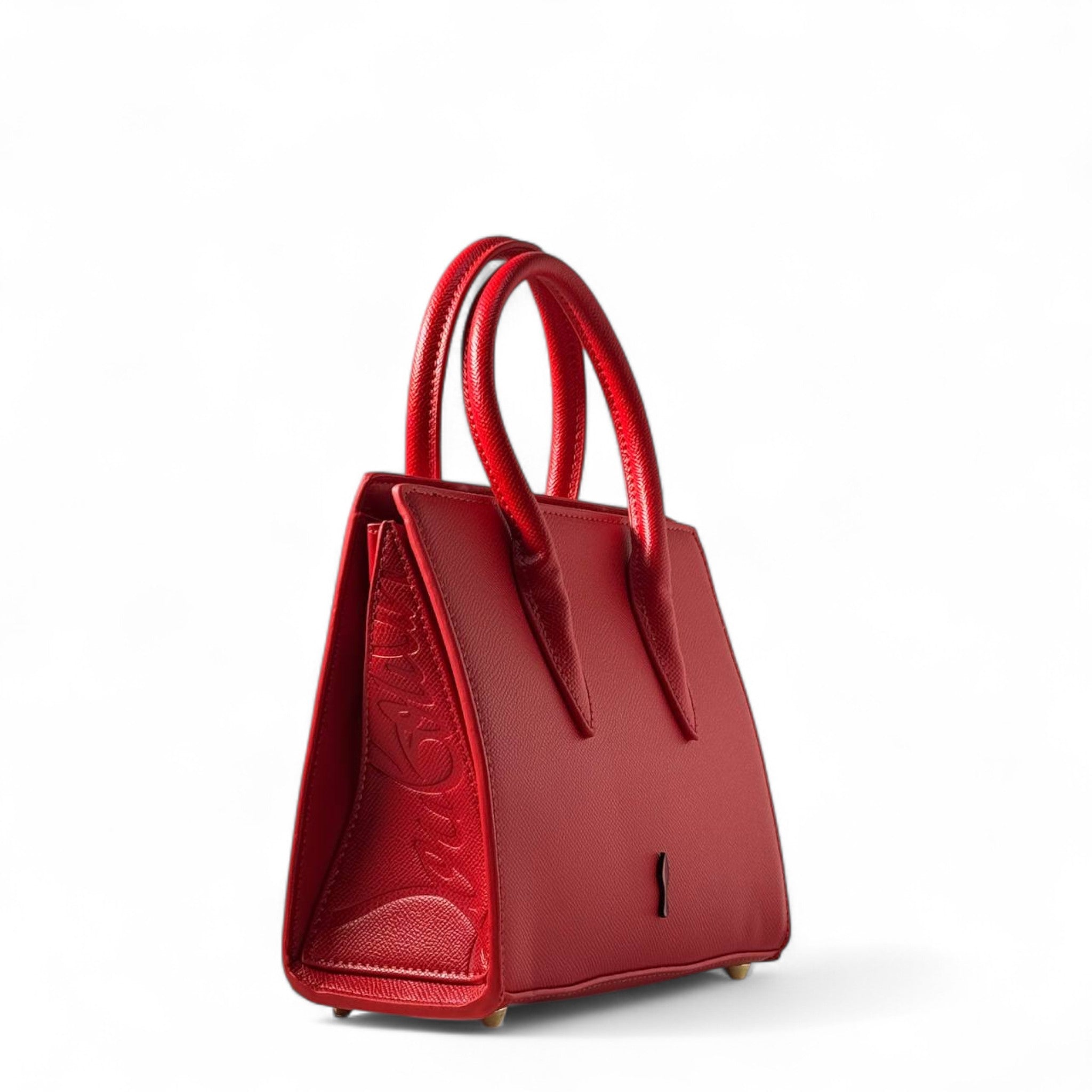 Christian Louboutin Cabarock Vertical Tote – Fierce Red with Signature Studs ❤️🔥