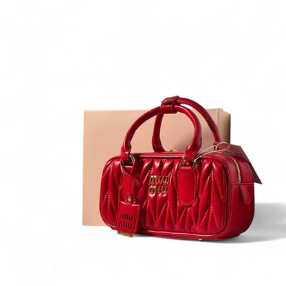 Miu Miu Red Quilted Mini Bag – Bold, Elegant & Iconic ❤️🔥