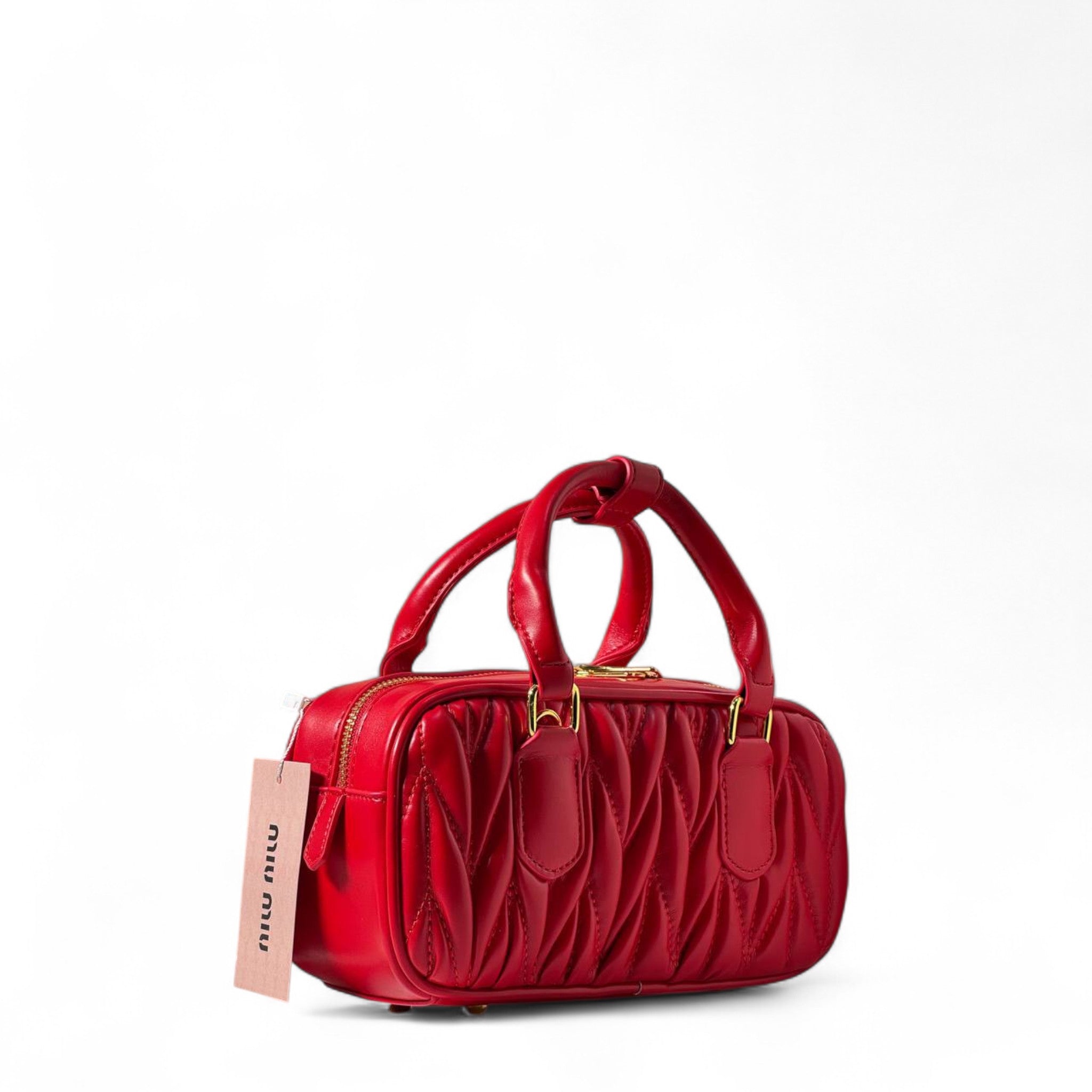 Miu Miu Red Quilted Mini Bag – Bold, Elegant & Iconic ❤️🔥