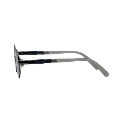 🕶️ Bvlgari Octagon Rimless Sunglasses – Gunmetal Edition