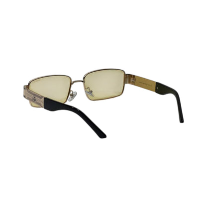 🕶️ Maybach Vintage Square Sunglasses – Gold Luxury Edition