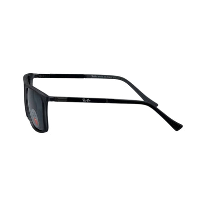 🕶️ Ray-Ban Polarized Square Sunglasses – Matte Black Edition