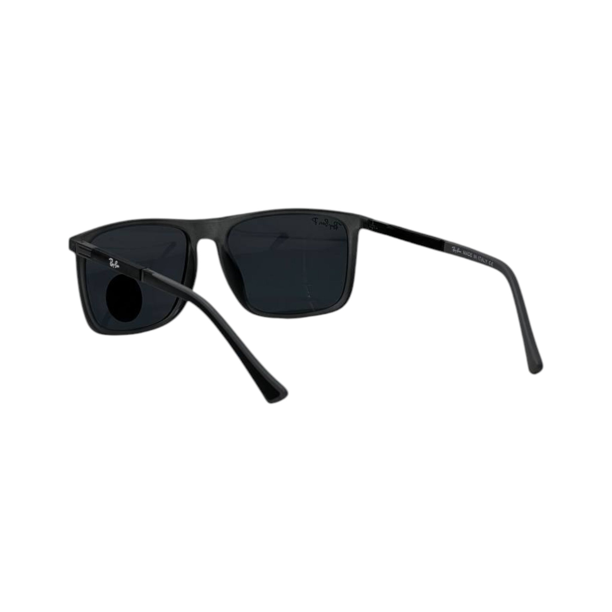 🕶️ Ray-Ban Polarized Square Sunglasses – Matte Black Edition