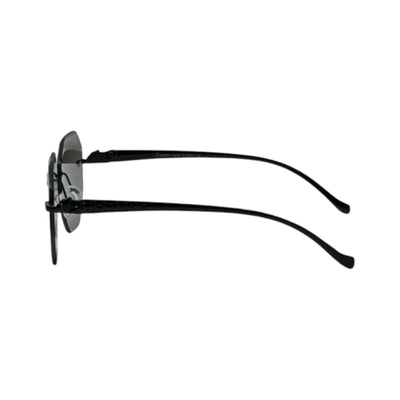 🕶️ Cartier Rimless Geometric Sunglasses – Black Luxury Edition ✨