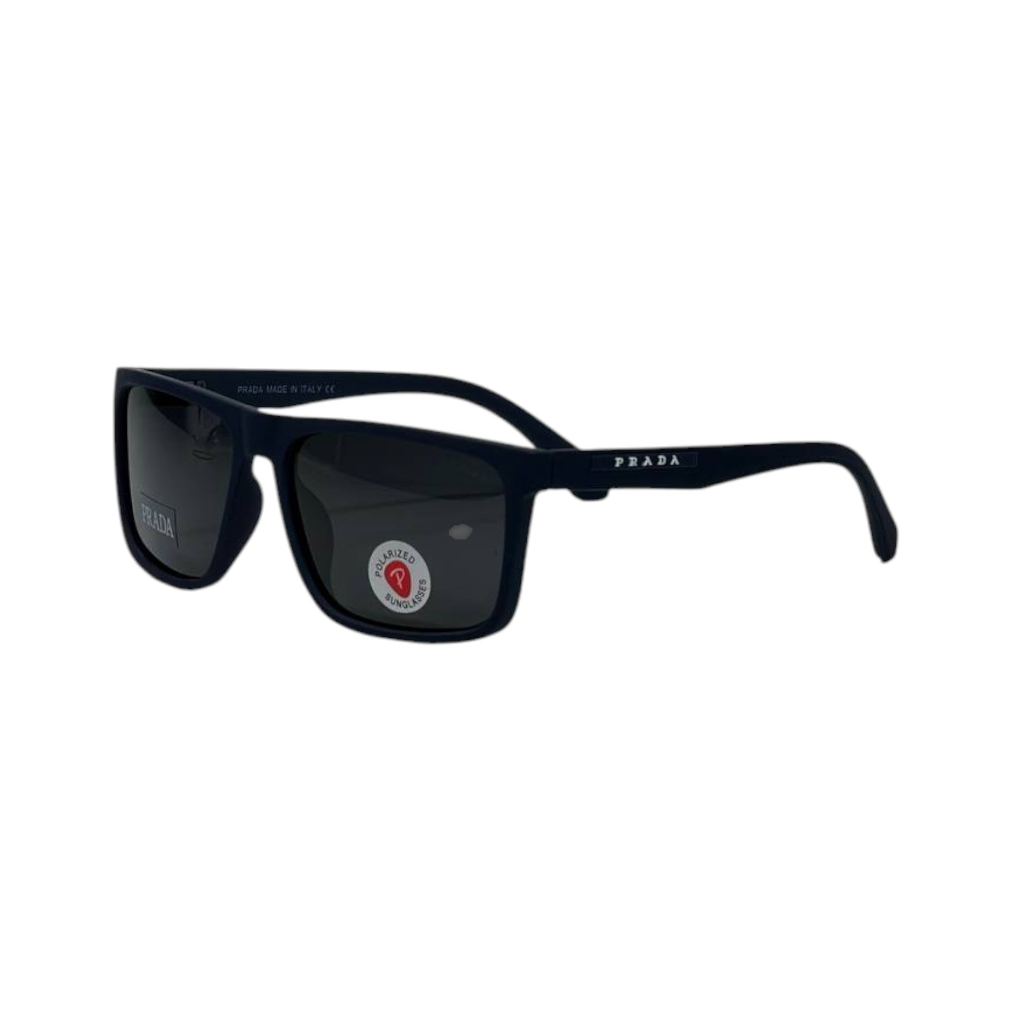 🕶️ Prada Polarized Square Sunglasses – Midnight Black Edition ✨