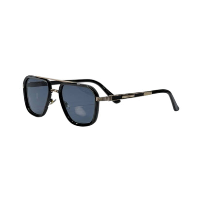 🕶️ Cartier Santos Square Sunglasses – Black & Gold Luxury Edition ✨