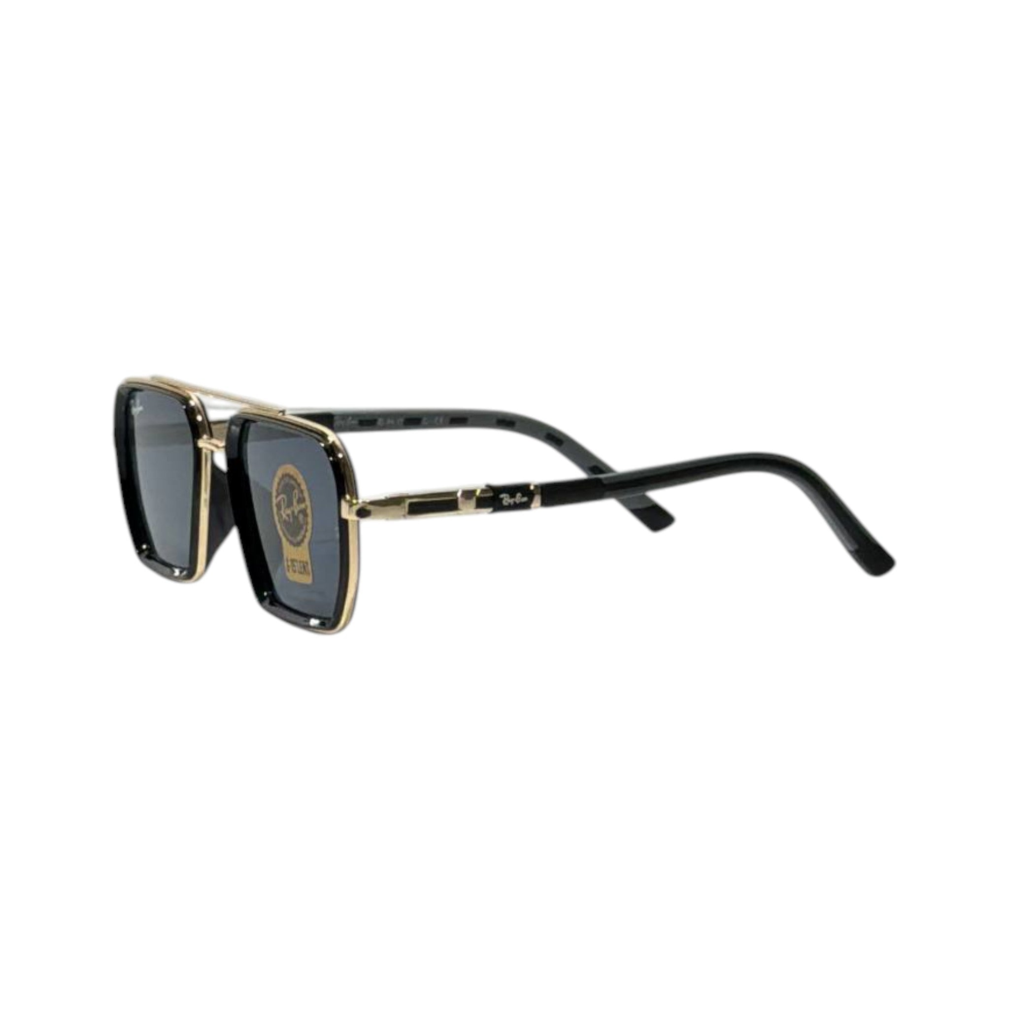 🕶️ Ray-Ban Clubmaster Square Sunglasses – Black & Gold Premium Edition ✨