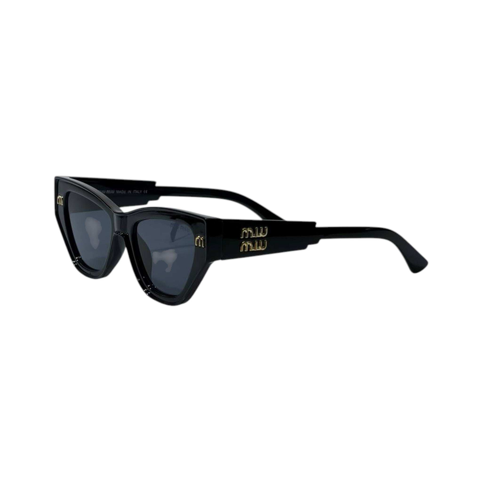 🕶️ Miu Miu Cat-Eye Sunglasses – Black & Gold Glam Edition ✨