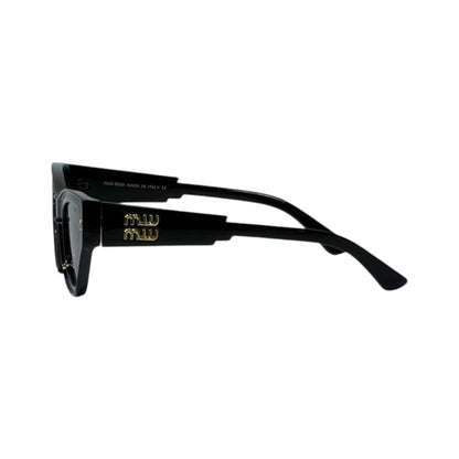 🕶️ Miu Miu Cat-Eye Sunglasses – Black & Gold Glam Edition ✨
