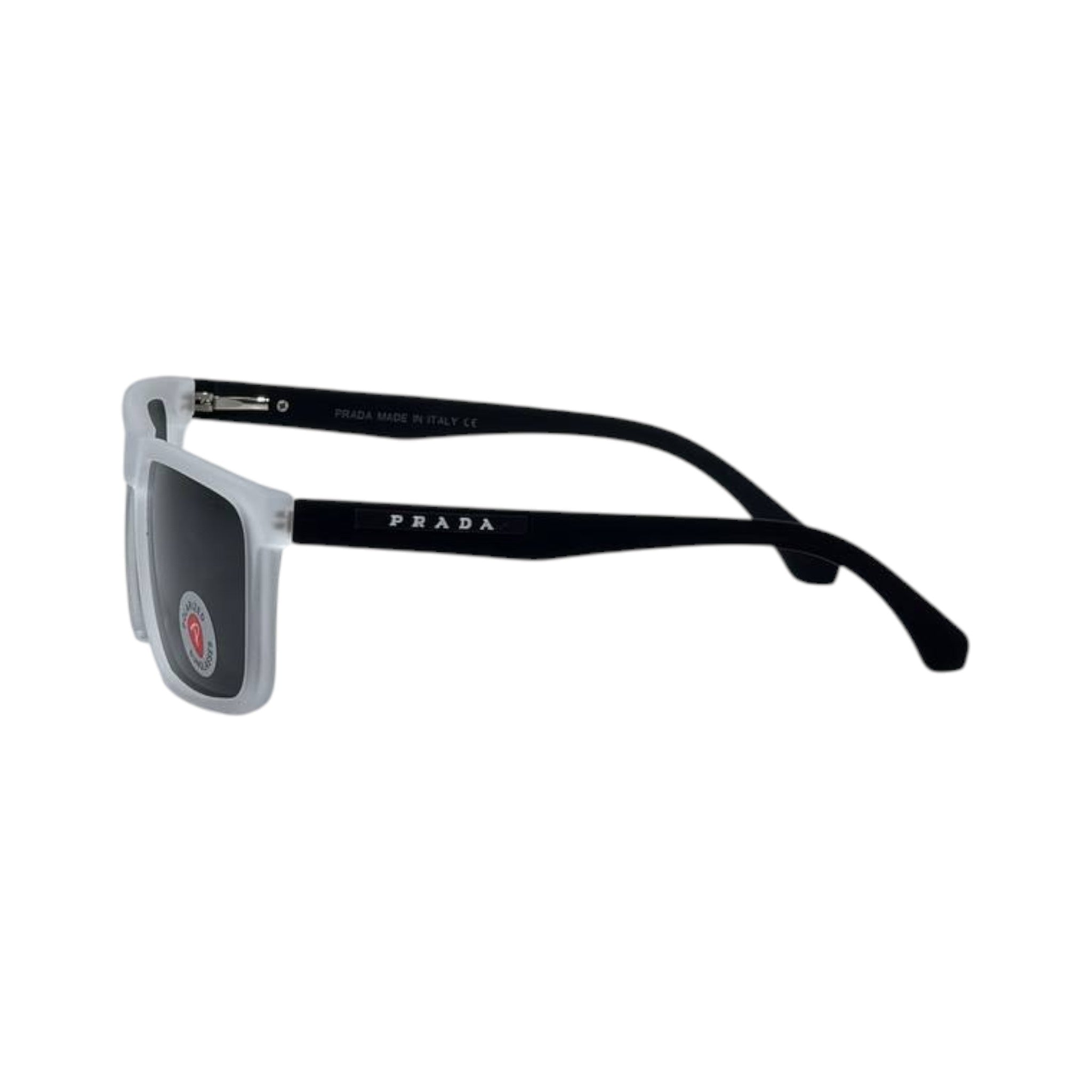 🕶️ Prada Polarized White Frame Sunglasses | Modern Luxury Square Eyewear ✨
