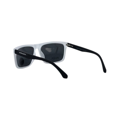 🕶️ Prada Polarized White Frame Sunglasses | Modern Luxury Square Eyewear ✨
