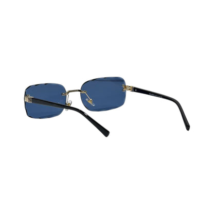 🕶️ Miu Miu Rimless Geometric Blue Sunglasses | Modern Luxury Statement Eyewear 💙✨