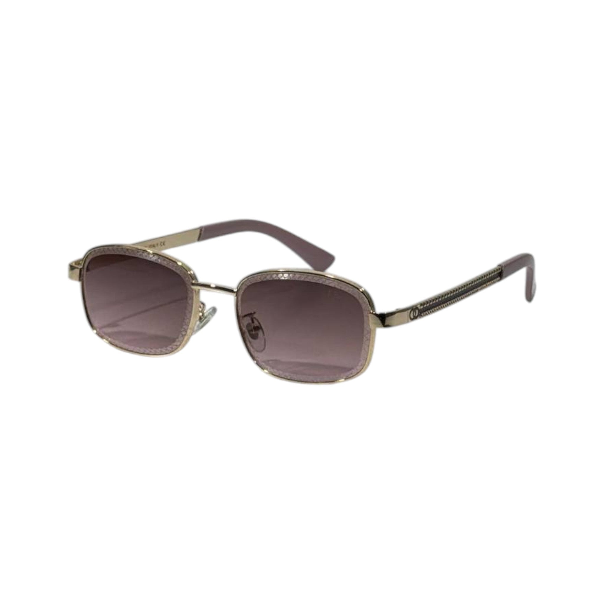🕶️ Dior Rose Gold Elegance Square Sunglasses