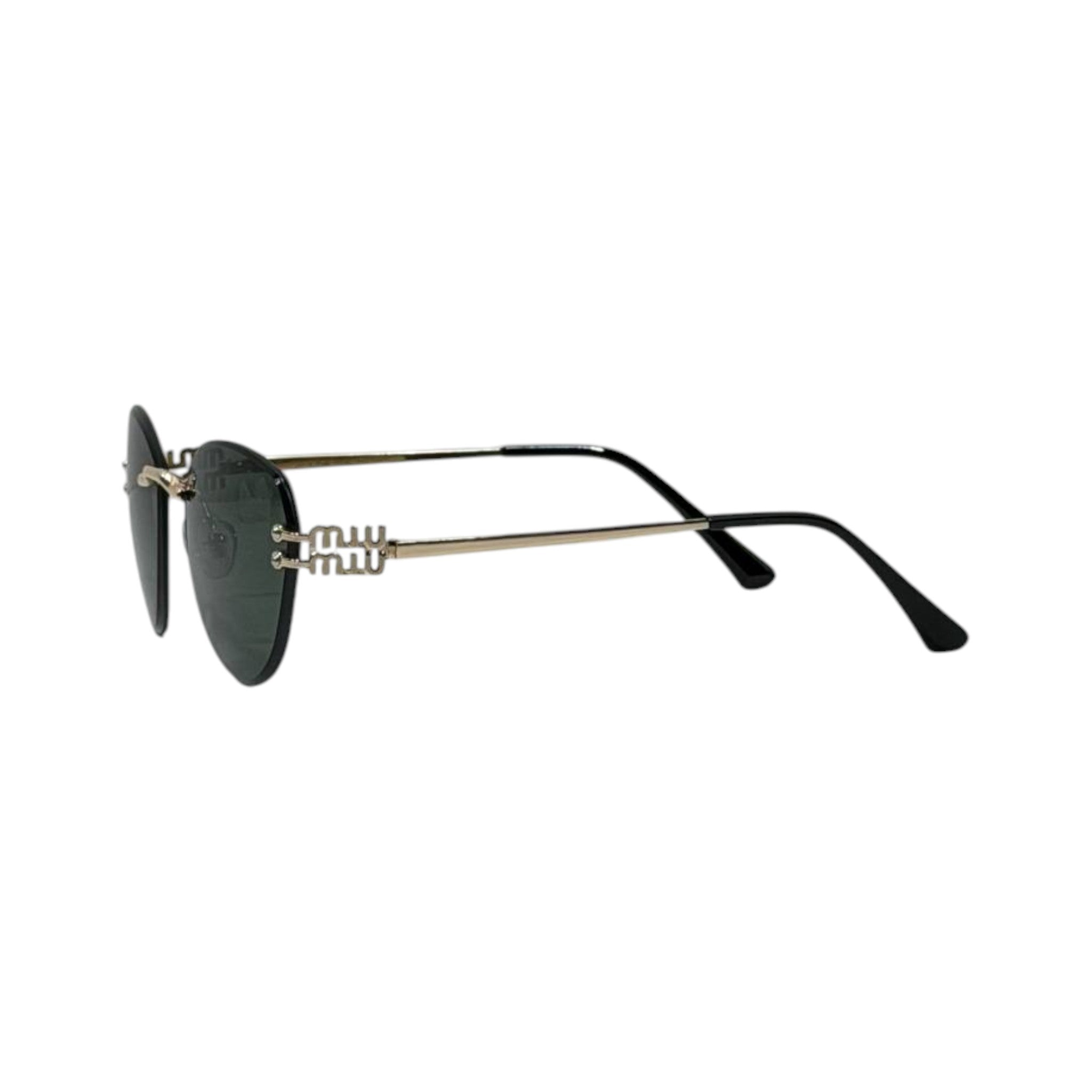 Miu Miu Rimless Aviator Sunglasses