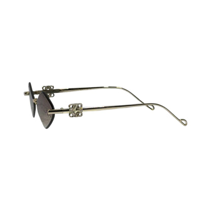 🕶️ Loewe Rimless Geometric Sunglasses – Minimalist Luxury & Timeless Elegance ✨🤎 Elevate your style with these sophisticated Loewe Ri