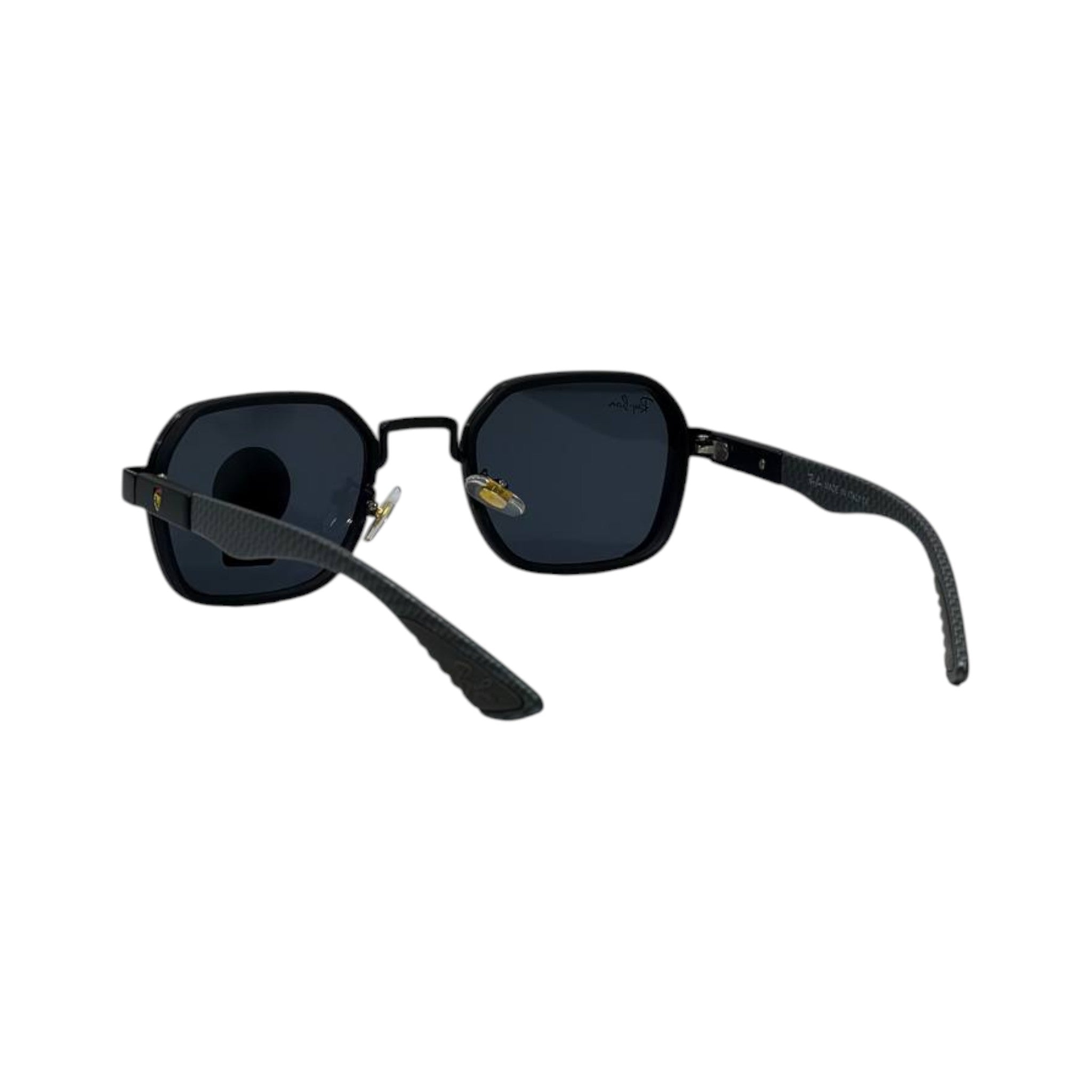 🕶️ Ray-Ban Ferrari Collection Black Square Sunglasses – Racing Spirit & Luxury Style 🏎️⚫