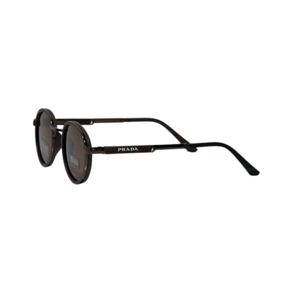 🕶️ Prada Polarized Round Sunglasses – Modern Luxury with Timeless Style ✨🤎