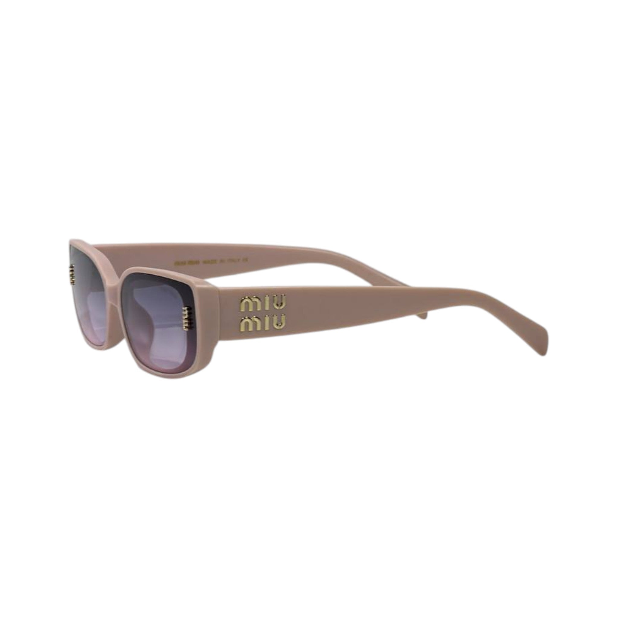 🕶️ Miu Miu Nude Rectangle Sunglasses – Minimalist Luxury & Feminine Elegance 🤍✨