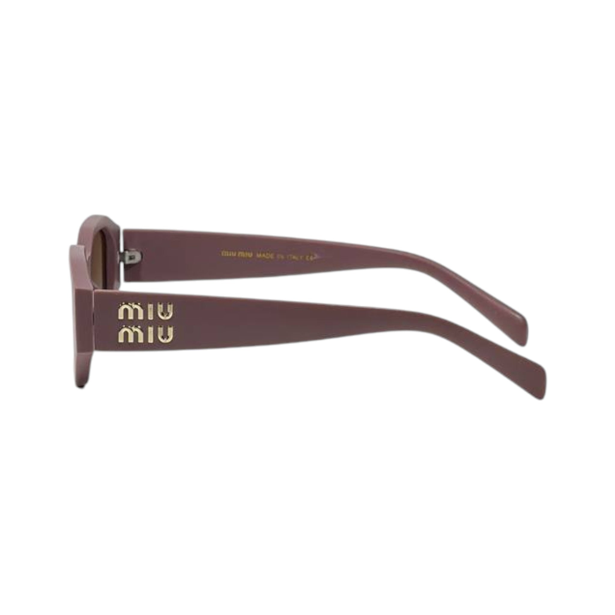 🕶️ Miu Miu Logo Oversized Sunglasses – Modern Elegance in Mauve 🤎✨
