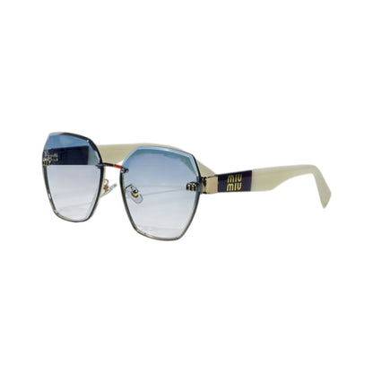 🕶️ Miu Miu Oversized Geometric Sunglasses – Chic Luxury & Contemporary Glamour ✨🤍💙