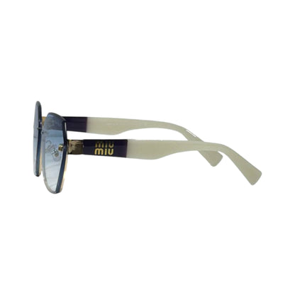 🕶️ Miu Miu Oversized Geometric Sunglasses – Chic Luxury & Contemporary Glamour ✨🤍💙